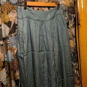 Armani exchange denim maxi skirt